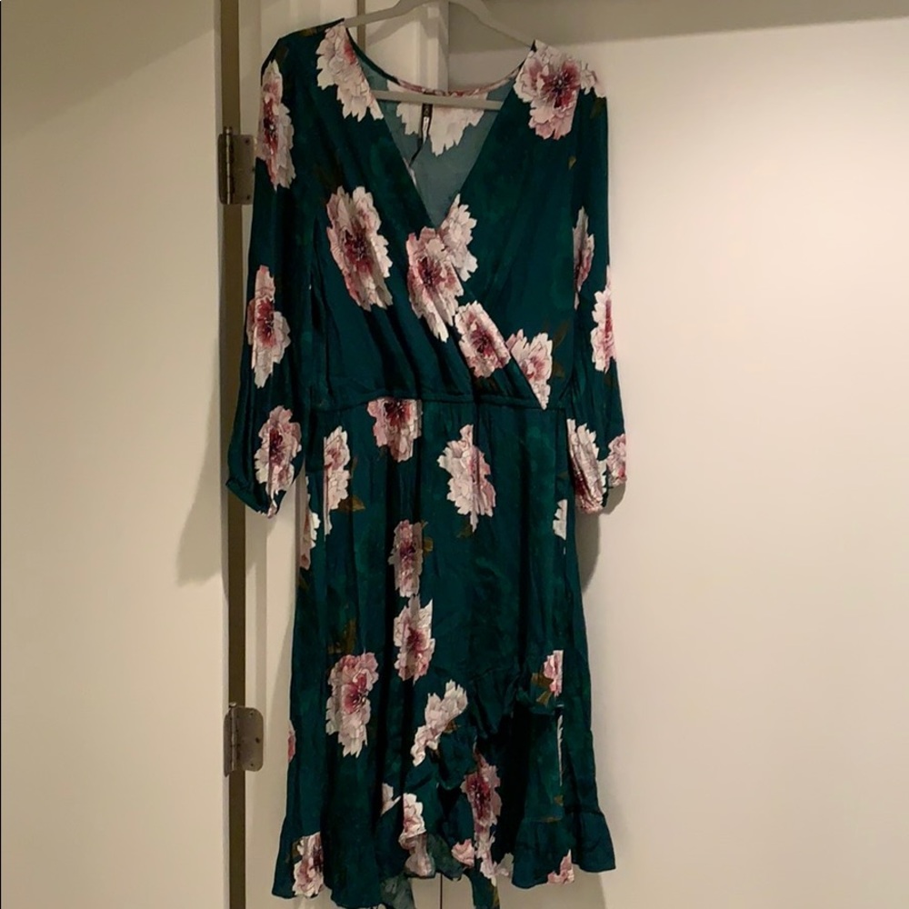 Anthropologie faux wrap dress